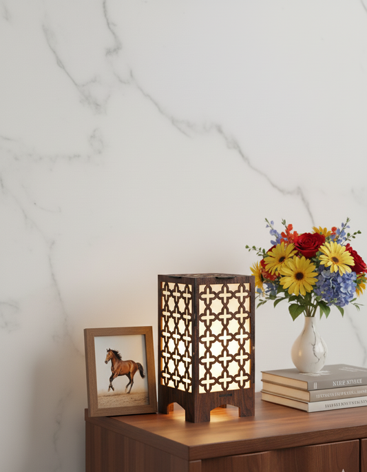 Real Wood Art Royal Lattice Series 11cmX11cmX20cm