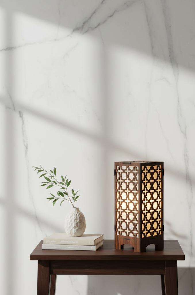 Real Wood Art Royal Lattice Series 11cmX11cmX26cm