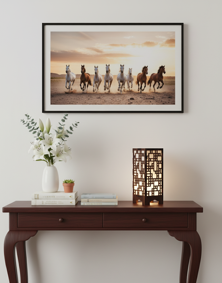 Real Wood Art Trellis Block Series Table Lamp 11cmx11cmx20cm