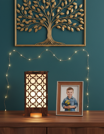 Real Wood Art Royal Lattice Series 11cmX11cmX20cm