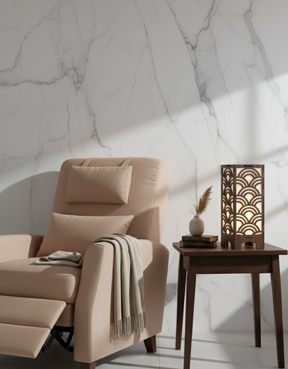 Real Wood Art Seigai Aura Series Table Lamp 11cmx11cmx20cm