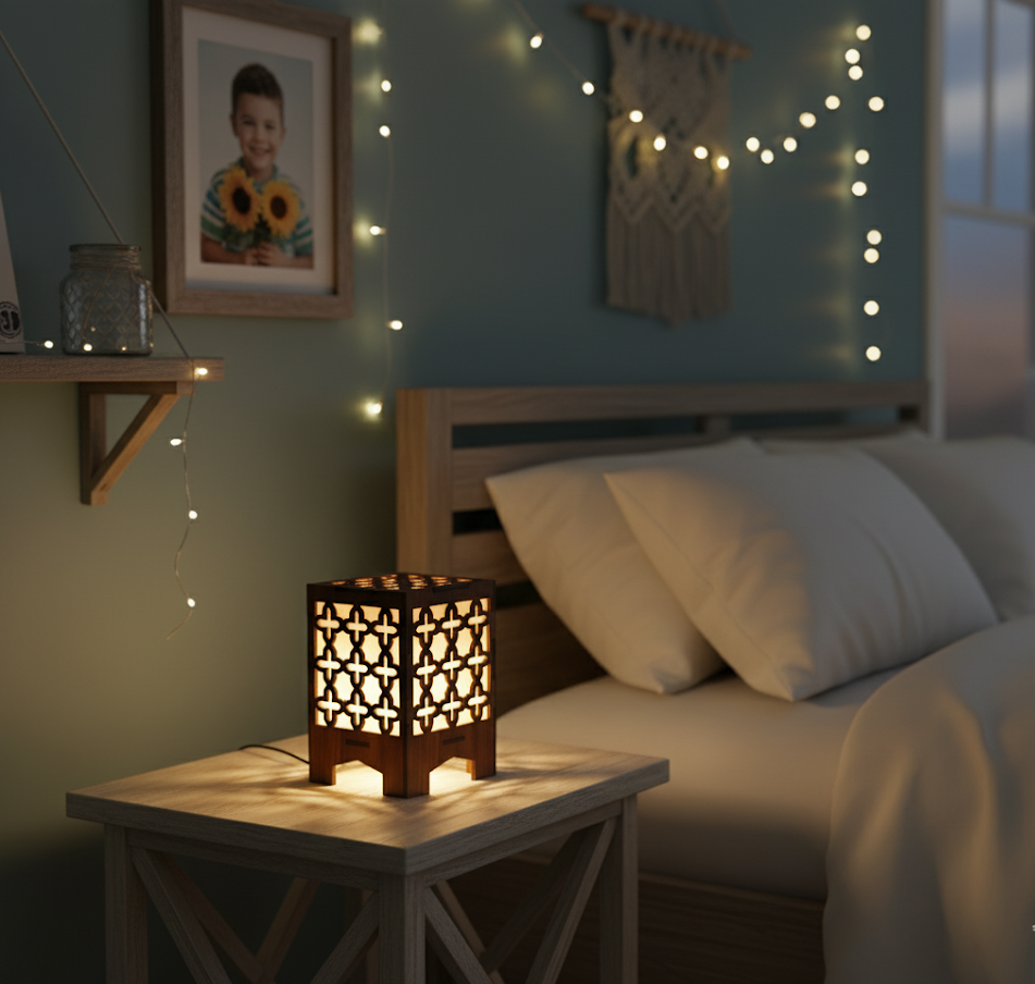 Real Wood Art Royal Lattice Series 11cmX11cmX15cm