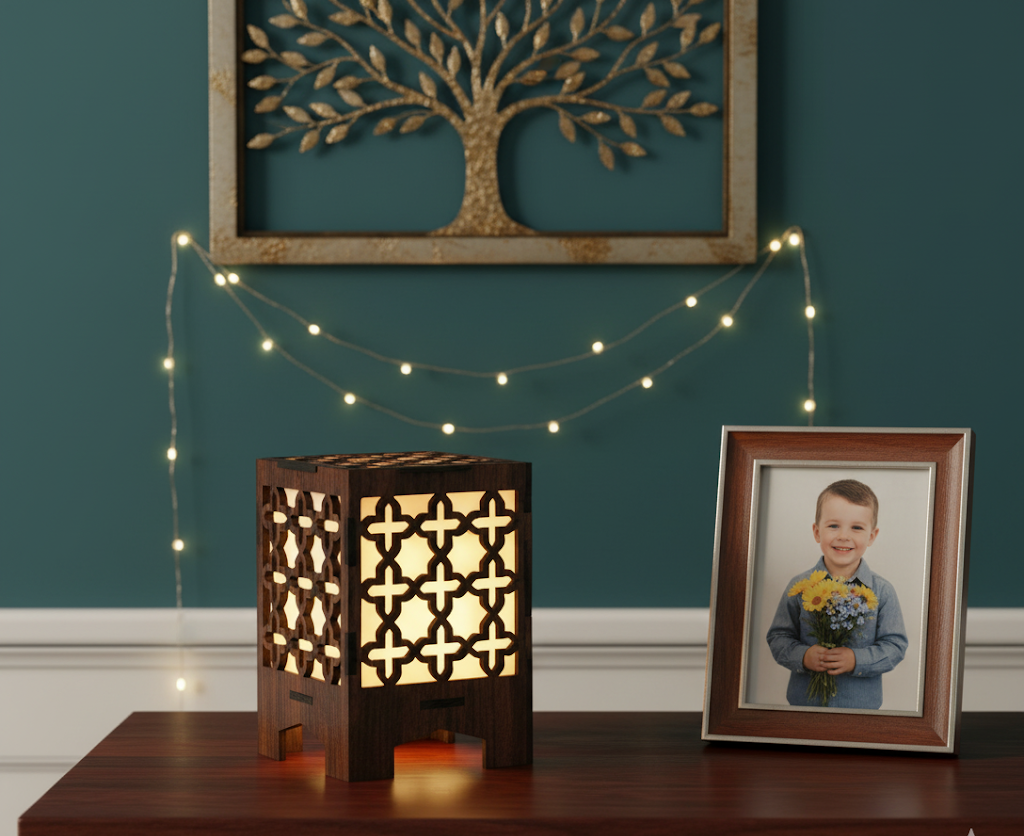 Real Wood Art Royal Lattice Series 11cmX11cmX15cm